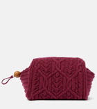 Loro Piana - Puffy Pouch knitted clutch