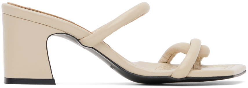 Reike Nen Beige Twisted Heeled Sandals