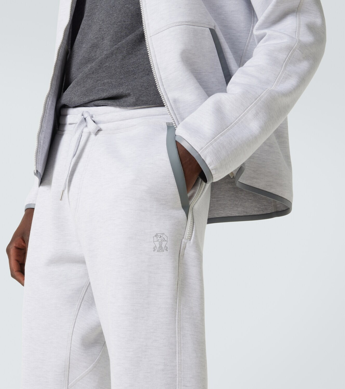 Brunello Cucinelli Cotton-blend jersey sweatpants