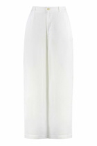 120% Lino Linen Wide Leg Trousers