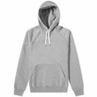 Drake's Men's Hoody in Grey Melange