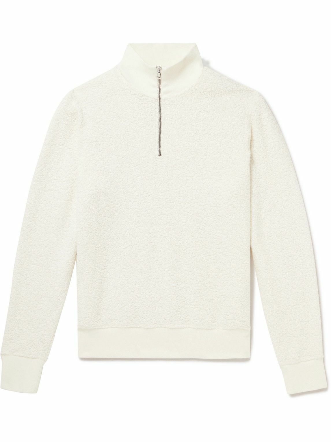 Orlebar Brown - Isar Half-Zip Fleece Sweatshirt - White Orlebar Brown