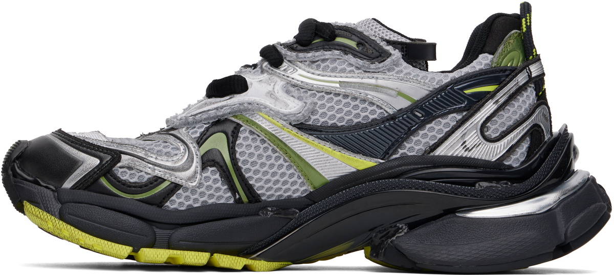 Balenciaga Silver & Black Runner 2.0 Sneakers Balenciaga