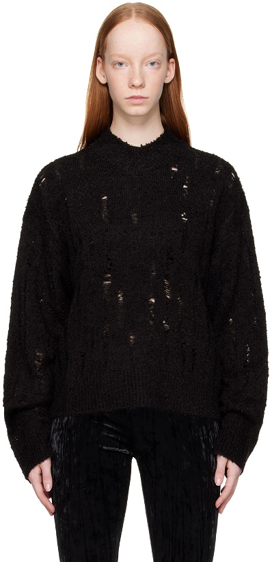 Photo: lesugiatelier Black Damaged Sweater