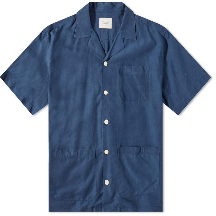 Photo: Foret Men's Bocchia Vacation Shirt in Navy
