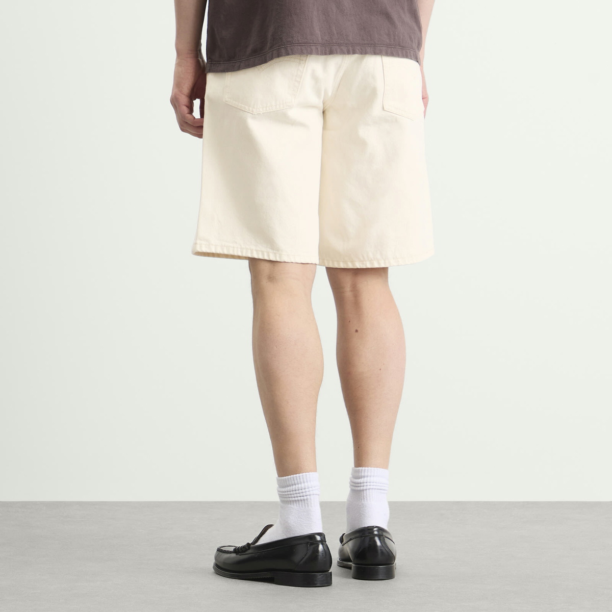 Levi's Men's France 478 Baggy Shorts in Ecru