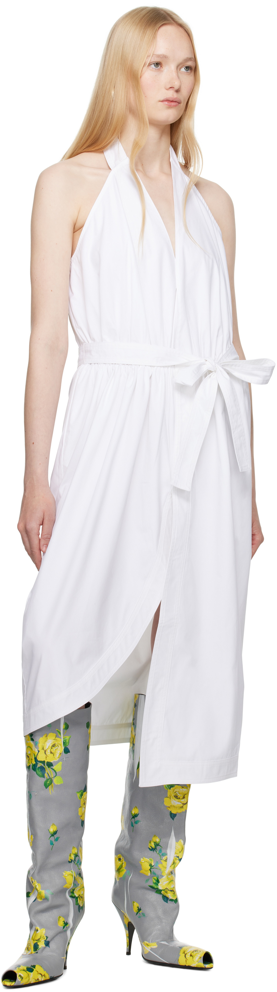16Arlington White Vitalia Midi Dress