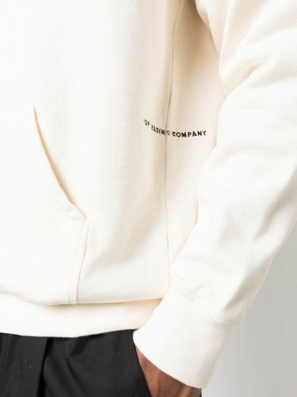 Pop Trading Company White Arch Logo Appliqué Hoodie
