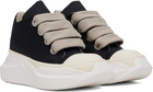 Rick Owens DRKSHDW Black Porterville Jumbo Laced Abstract Low Sneakers