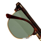 Ray Ban Clubmaster Sunglasses in Mock Tortoise/Green