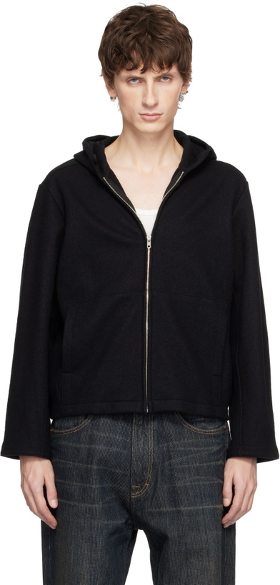 Photo: Lady White Co. Black Wool Zip Hoodie