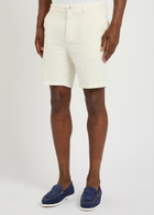 Boss Kane Stretch-cotton Shorts Ecru