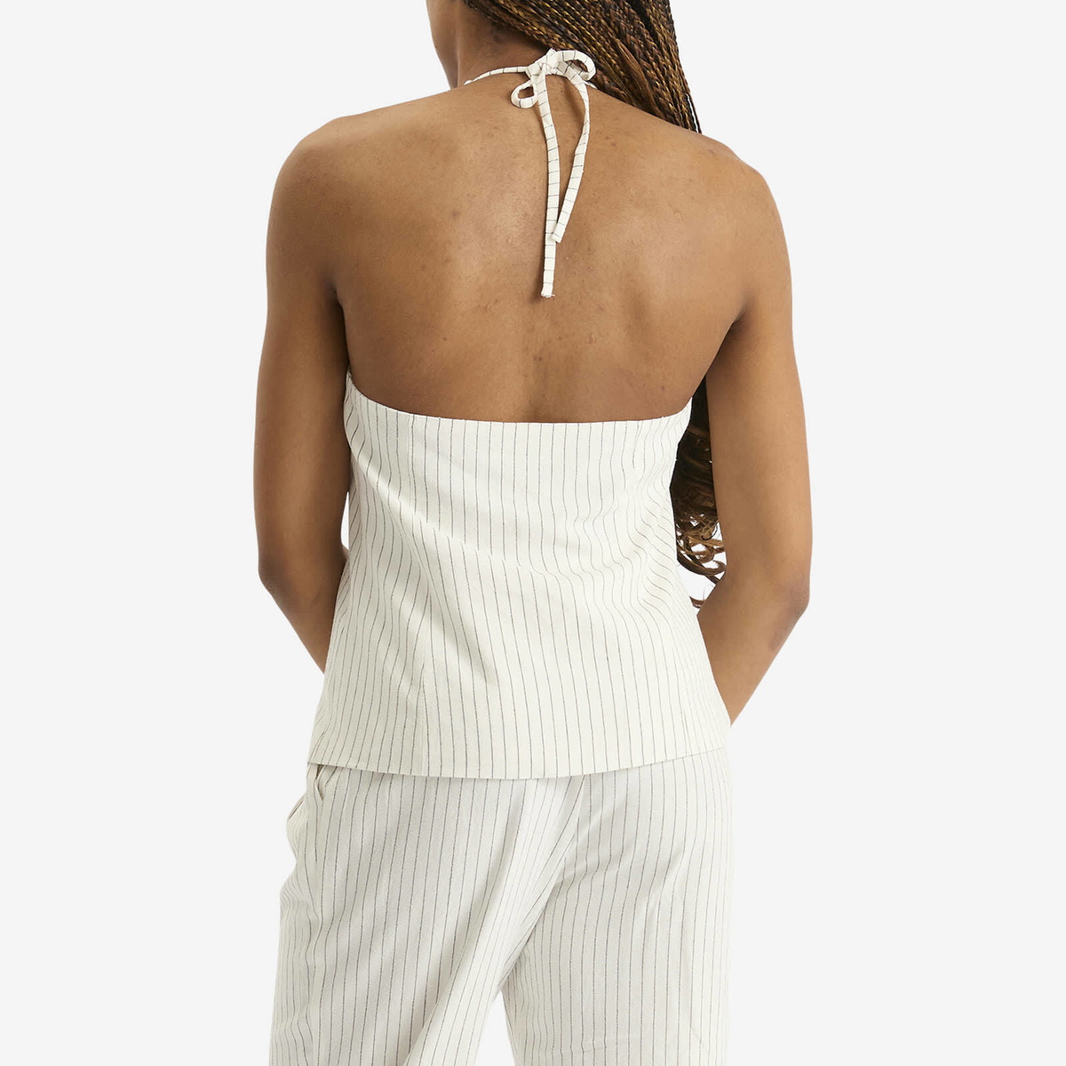 4th & Reckless Women's Sabrina Waistcoat in Pinstripe