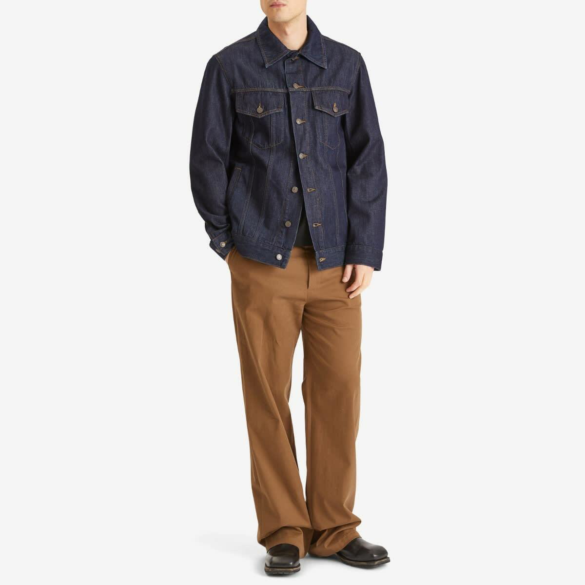 Dries Van Noten Men's Vipin Denim Jacket in Indigo Dries Van