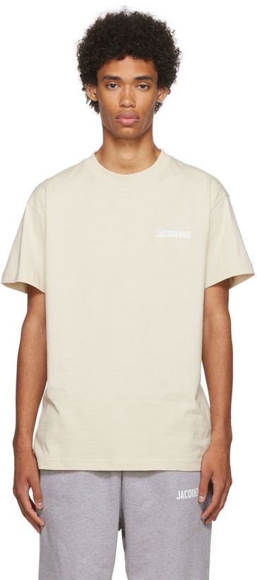 Photo: Jacquemus Beige 'Le T-Shirt' T-Shirt