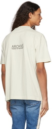 Palm Angels Taupe Archive Patch T-Shirt