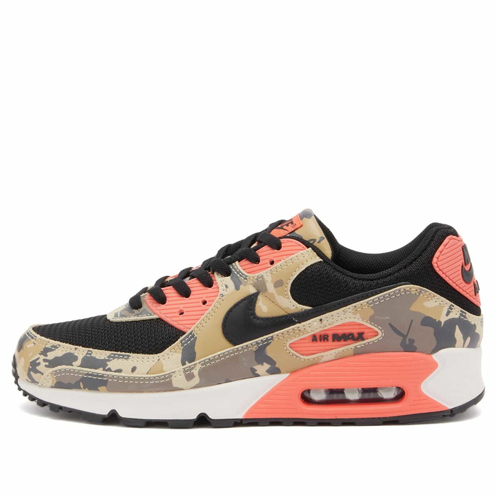 Photo: Nike Men's Air Max 90 Prm Sneaker in Khai/Black/Ember