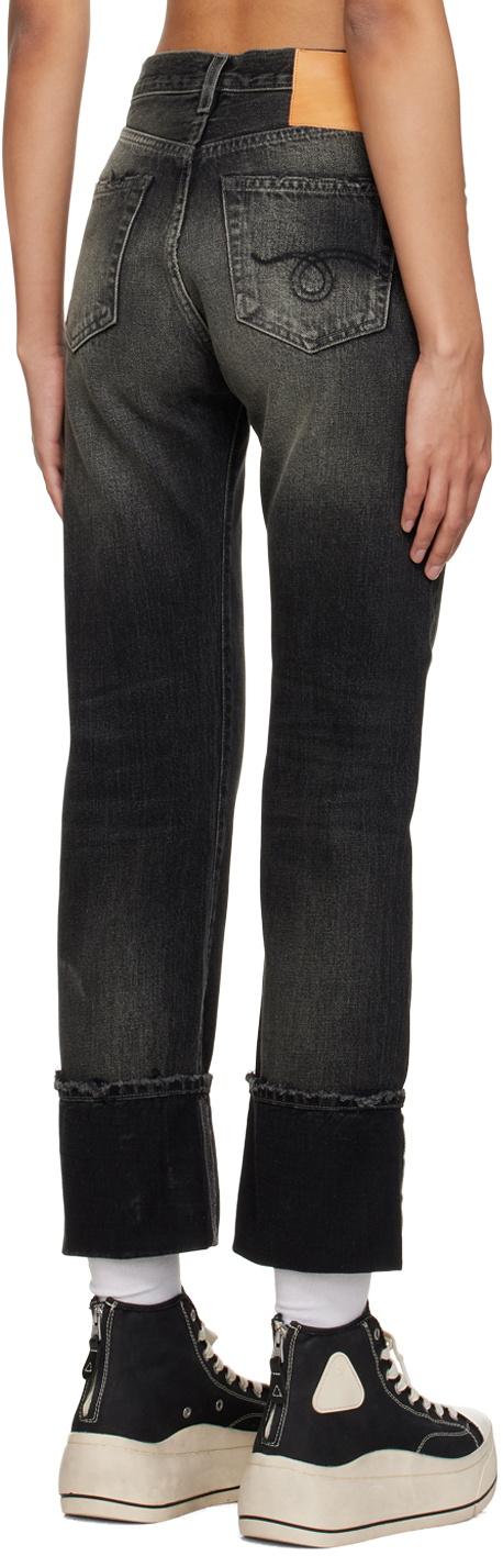 R13 Black Courtney Slim Jeans