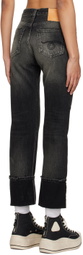 R13 Black Courtney Slim Jeans
