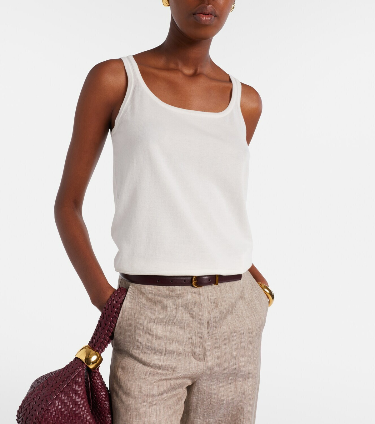 Max Mara Umano cotton tank top