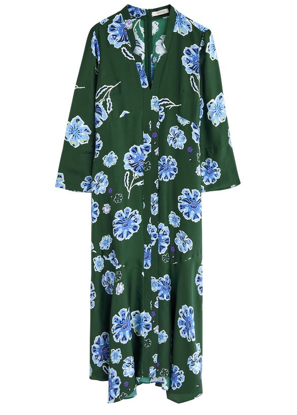 Photo: Dorothee Schumacher Big Garden Printed Silk Midi Dress Green