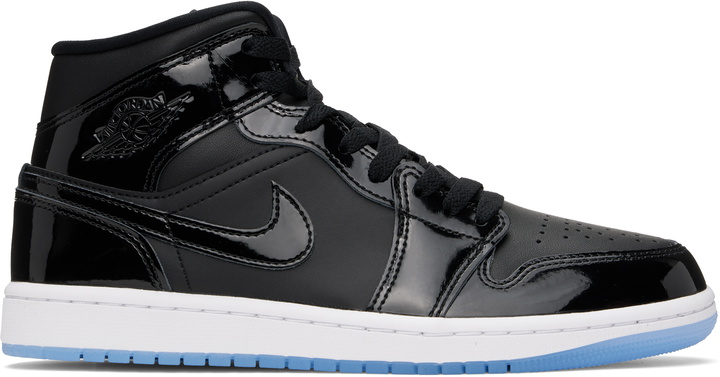 Photo: Nike Jordan Black Air Jordan 1 Mid SE Sneakers