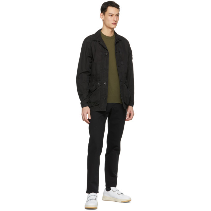 Stone Island Black Tela Smerigliata Jacket Stone Island