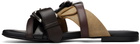 Acne Studios Brown Leather Belts Strap Sandals