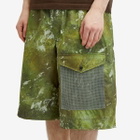 Merely Made Men's Patch Pocket Wide Short in Army Green