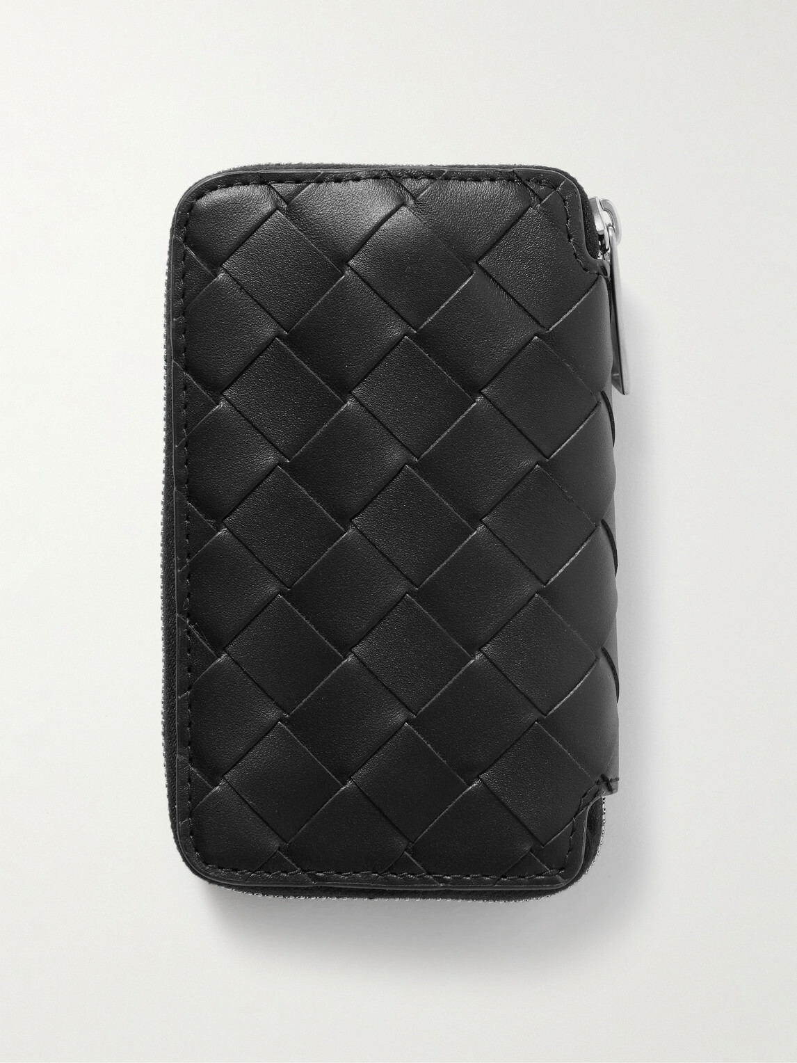 Bottega Veneta - Intrecciato Leather Zip-Around Key Case