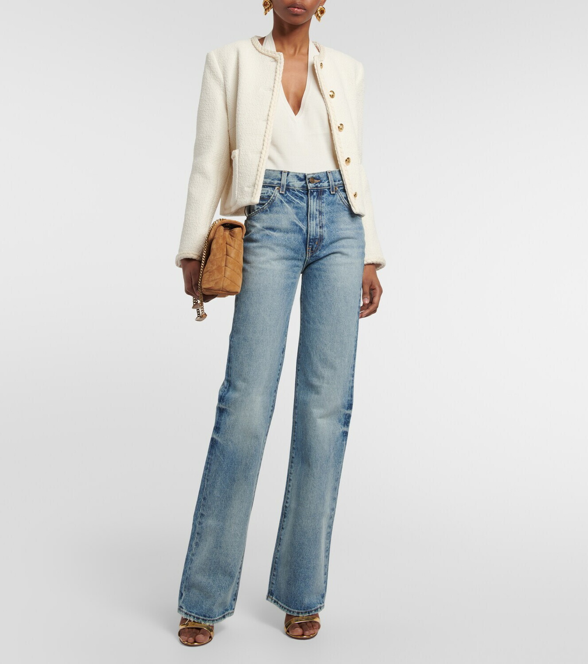 Nili Lotan - Ivey ribbed-knit halterneck silk top