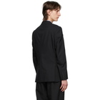 Comme des Garcons Homme Deux Black Herringbone Stripe Blazer