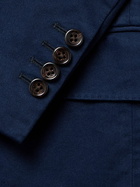 Polo Ralph Lauren - Double-Breasted Cotton-Blend Twill Blazer - Blue