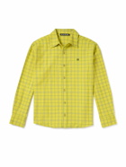 Acne Studios - Sarlie Logo-Appliquéd Checked Cotton-Flannel Shirt - Yellow