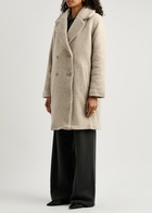 Eileen Fisher Bouclé Wool-blend Coat Cream