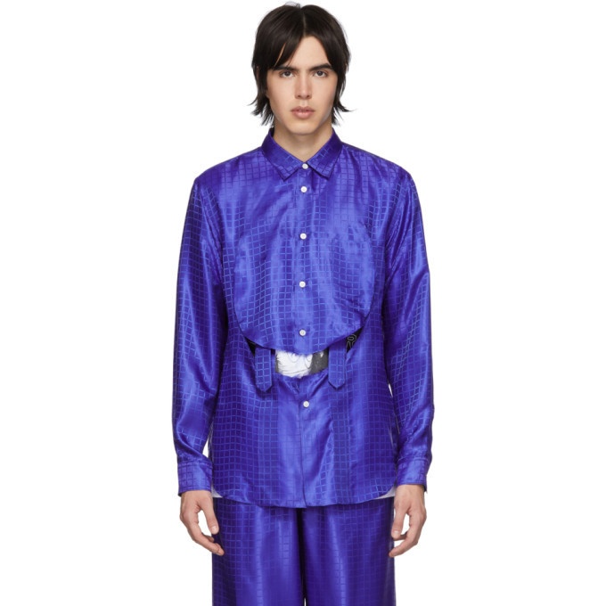 Photo: Comme des Garcons Homme Plus Blue C Pattern Shirt