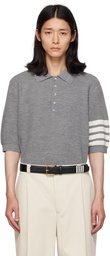 Thom Browne Gray Relaxed Polo