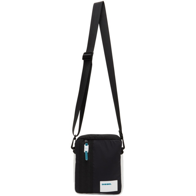 Photo: Diesel Black and White Discover Me Messenger Bag