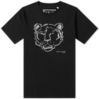 Maharishi Men's Warhol Tiger Embroidered T-Shirt in Black