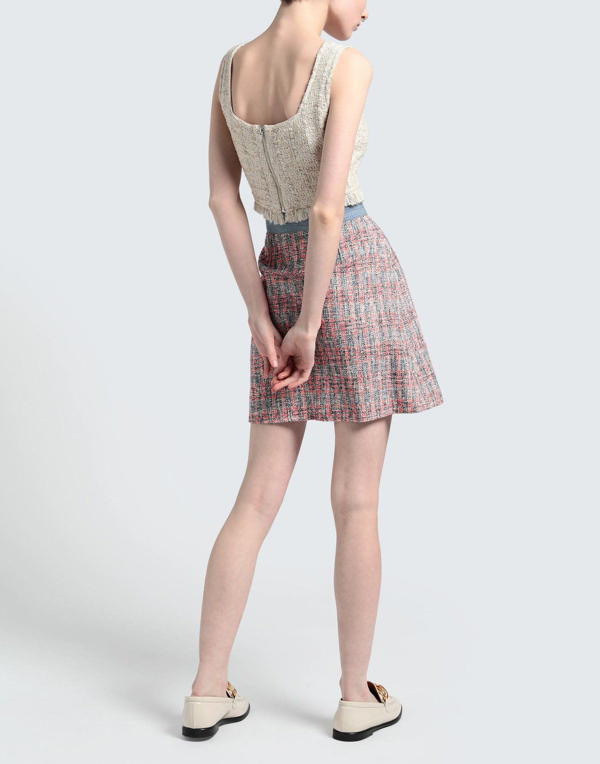 Maje Womens Mini skirt Coral
