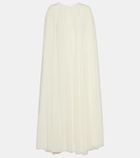 Emilia Wickstead Bridal Olivette caped midi dress