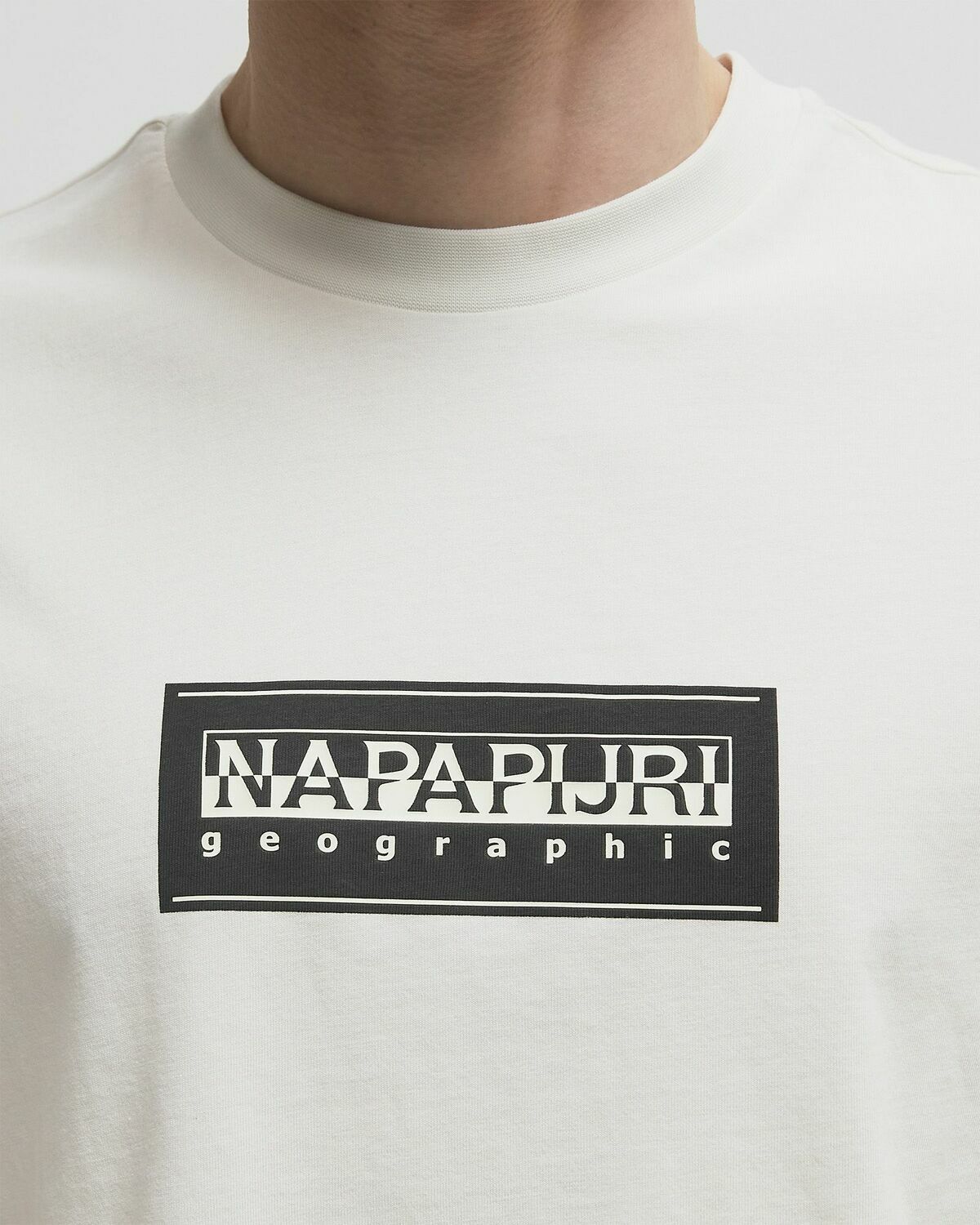 Napapijri S-BOX LOGO SS TEE White Mens Shortsleefe