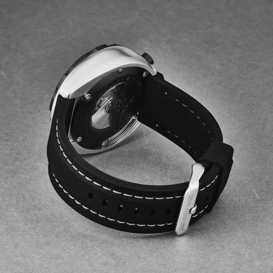 Zeno Pilot bulhed Chronograph Automatic Black Dial Mens Watch 6528-THD-A1