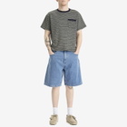 Edwin Men's Denim Worker Shorts in Blue light stone washed