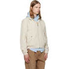 Polo Ralph Lauren Beige Linen Herringbone Windbreaker Jacket