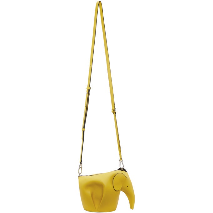 Photo: Loewe Yellow Mini Elephant Messenger Bag