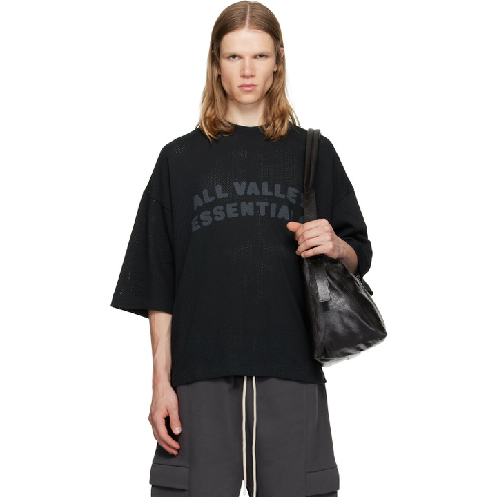 Photo: Fear of God ESSENTIALS Black Merch T-shirt