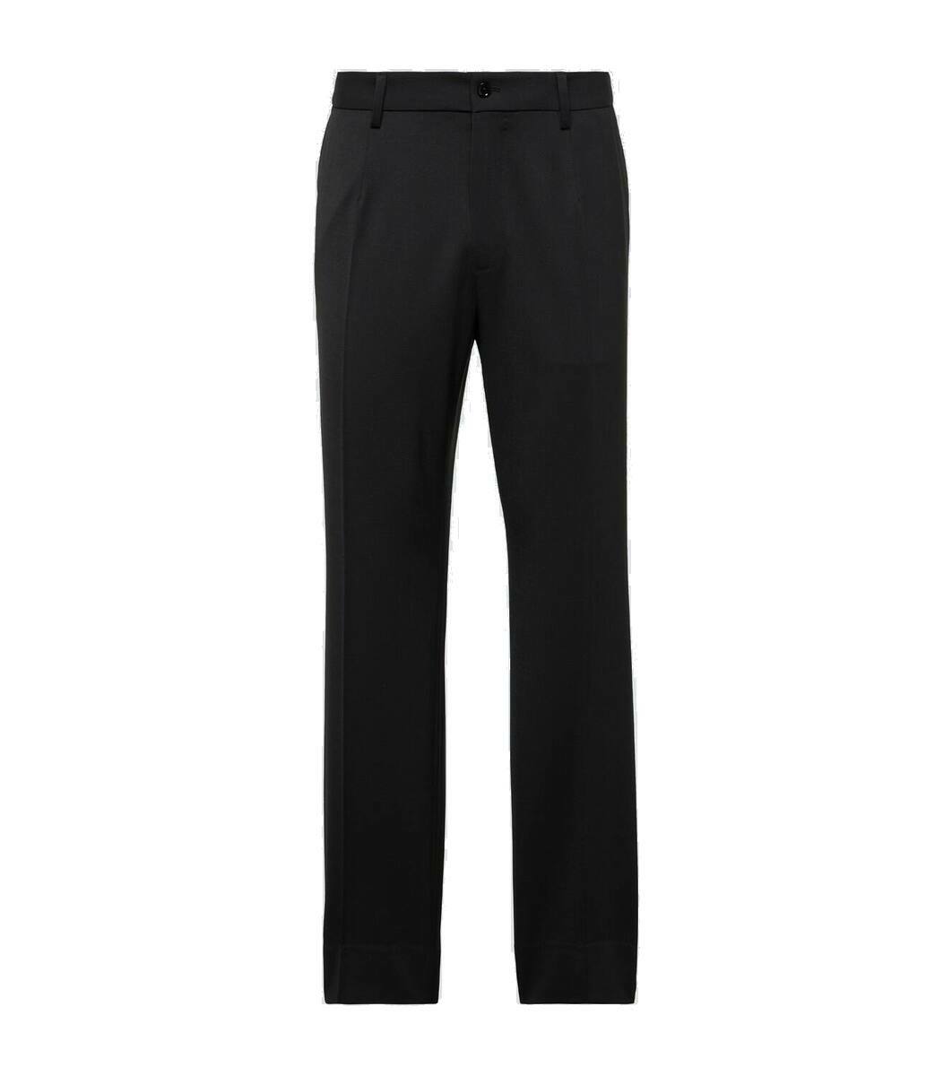Dolce & Gabbana Black Cotton Blend Drawstring Jogger Jogger Pants