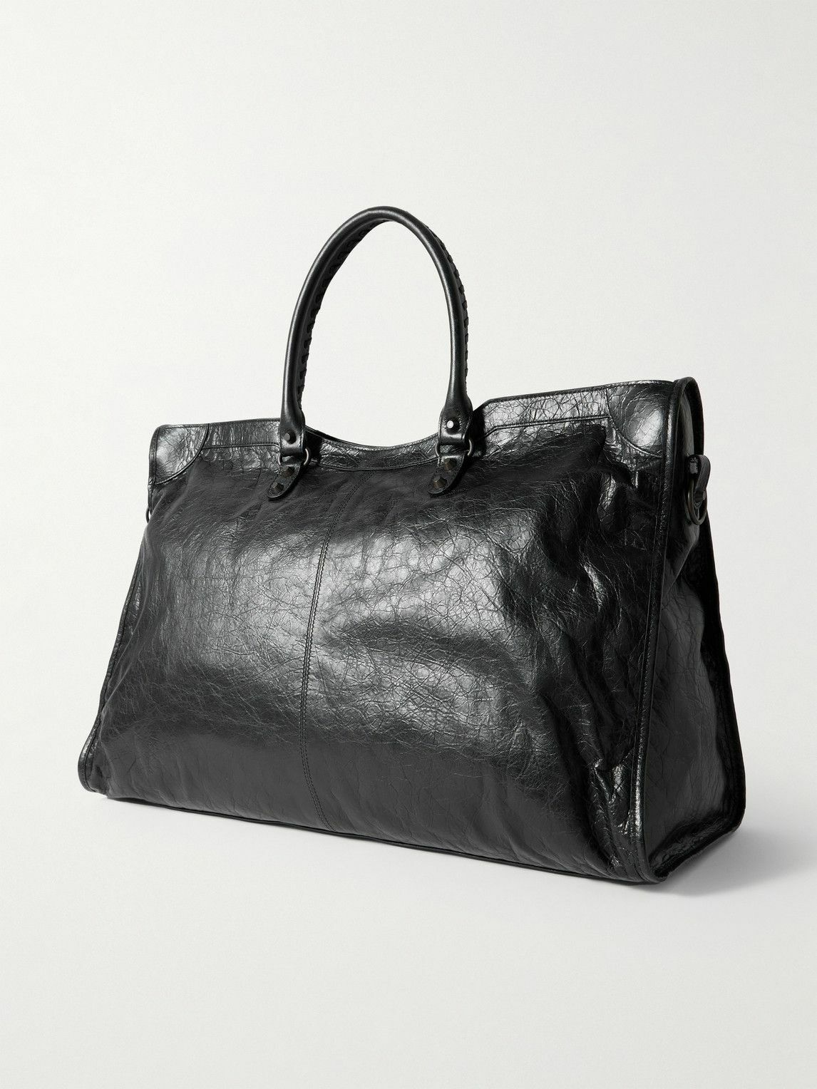 Balenciaga - Le City Travel Arena Textured-Leather Tote Bag