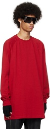 Rick Owens Red Crewneck Sweatshirt